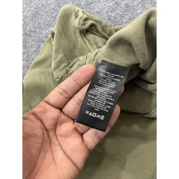 Free People Bay To Breakers Cargo Pants S Harem Lagenlook Boho Baggy Pine Green - Picture 6 of 16